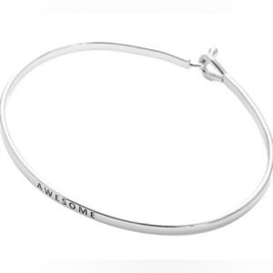 Bracelet, hypoallergenic, with engraving of inspiration